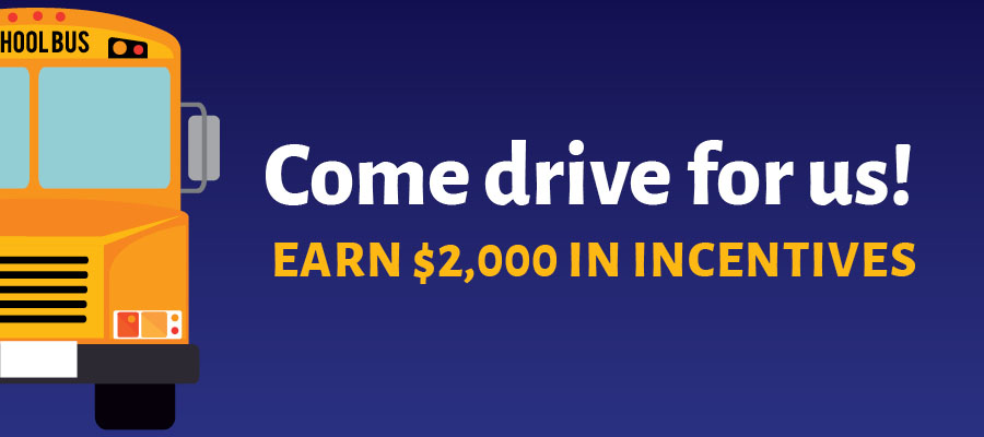 Come drive for us - Earn $2,000 in Incentives